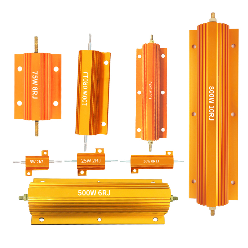 RoHS Wirewound Resistor 25W 47ohm High Power Gold Aluminum Shell Resistor 0