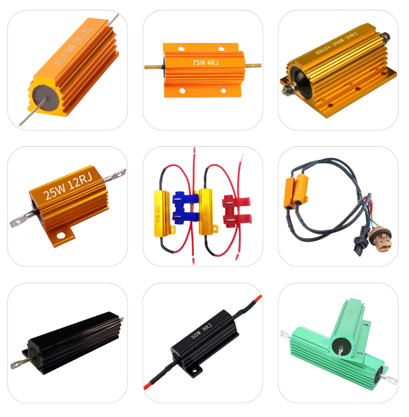 RoHS Wirewound Resistor 25W 47ohm High Power Gold Aluminum Shell Resistor 2
