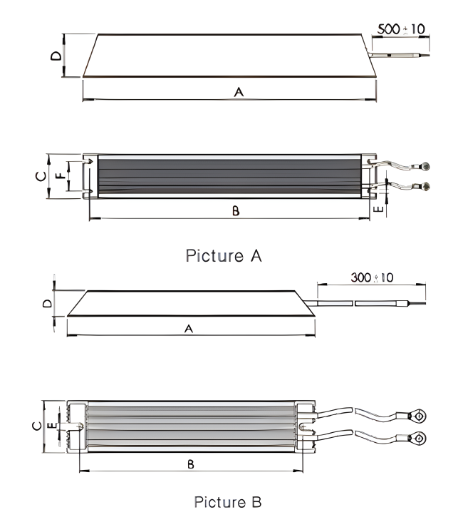 RXLG Aluminum Case Braking Resistor 800W 1000W 2000W Discharge Load Resistor 5