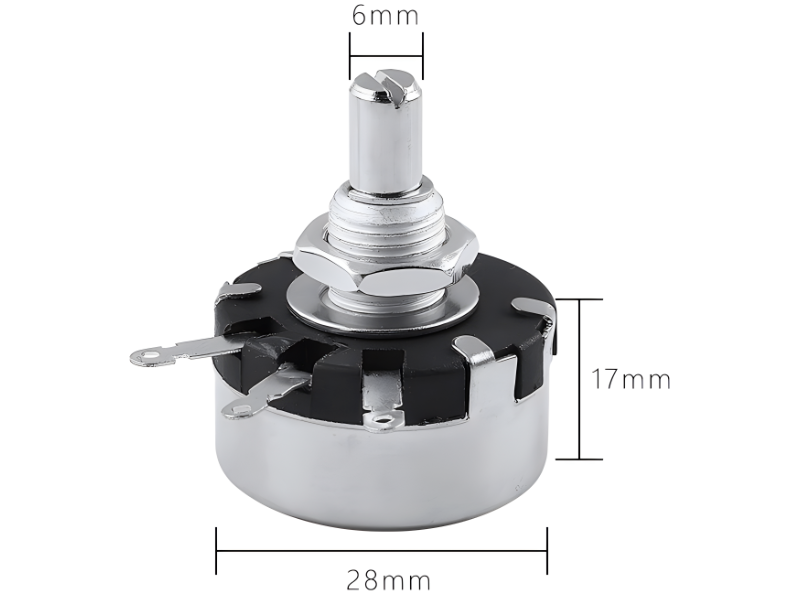 1W Single Coil Wire Wound Potentiometer 100 Ohm Potentiometer Wx110 2