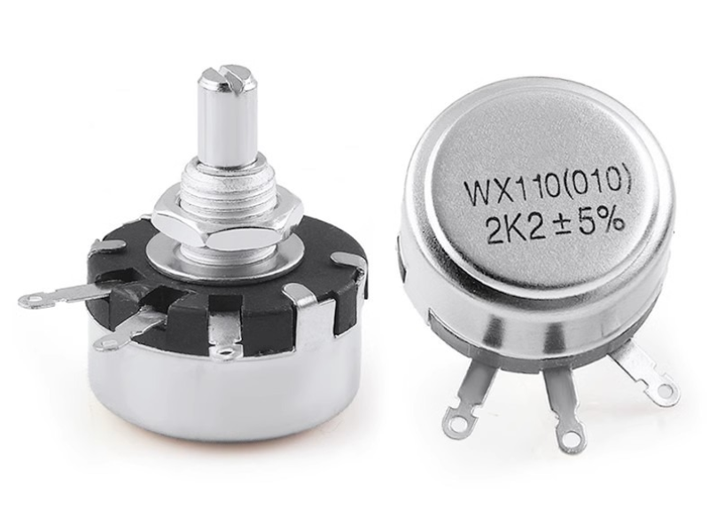 1W Single Coil Wire Wound Potentiometer 100 Ohm Potentiometer Wx110 1