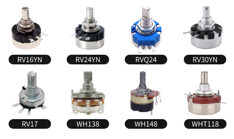 WTH118-2W 100k Dual Gang Potentiometer With Switch Carbon Linear Variable Turn 5
