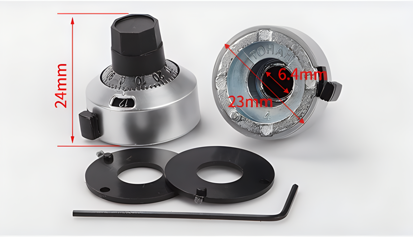 Multi Ring Potentiometer Knob 6.35mm 3590S 534 H-22-6A Digital Knob 3