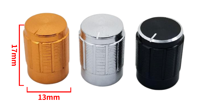 Potentiometer Accessories 15*17mm Aluminum Alloy Potentiometer Caps 7
