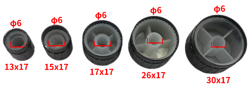 Potentiometer Accessories 15*17mm Aluminum Alloy Potentiometer Caps 1