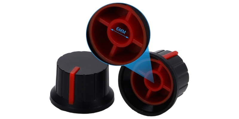 BONENS 6MM Slide Potentiometer Knob Jazz Bass Amp Style Knobs 3g 1