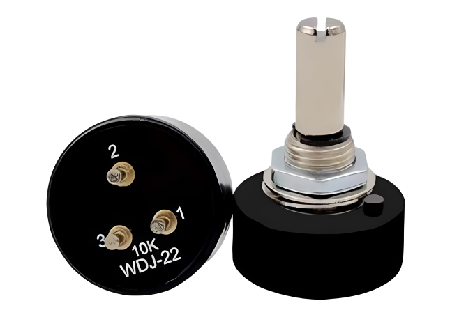 WDJ-22 Rotary Potentiometer Conductive Plastic Potentiometer H0SS BI Model 6178 360 Degrees 5K Ohm 0