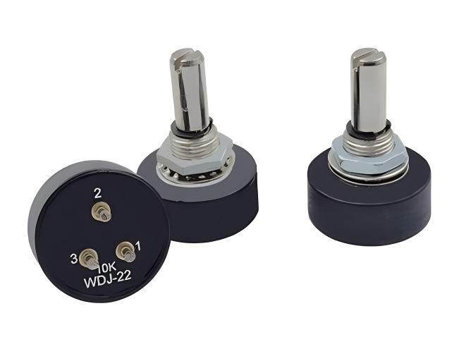 WDJ-22 Rotary Potentiometer Conductive Plastic Potentiometer H0SS BI Model 6178 360 Degrees 5K Ohm 4