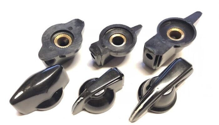 BONENS K7-1 Chicken Head Guitar Knobs Screw With 18 Teeth / 6.35MM Shaft Hole Diameter 1