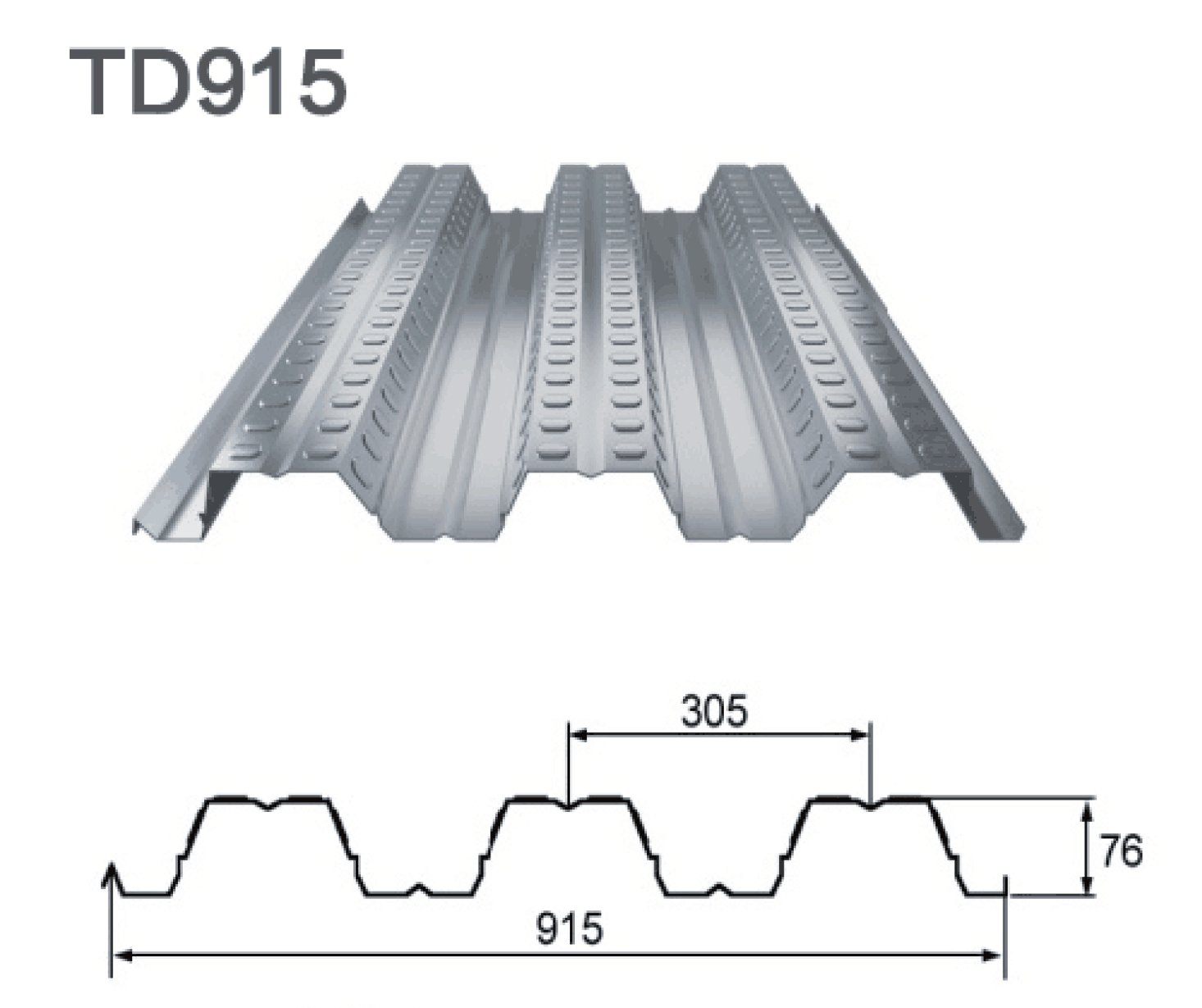 Galvanized Steel Composite Comflor 60 80 Metal Decking Formwork