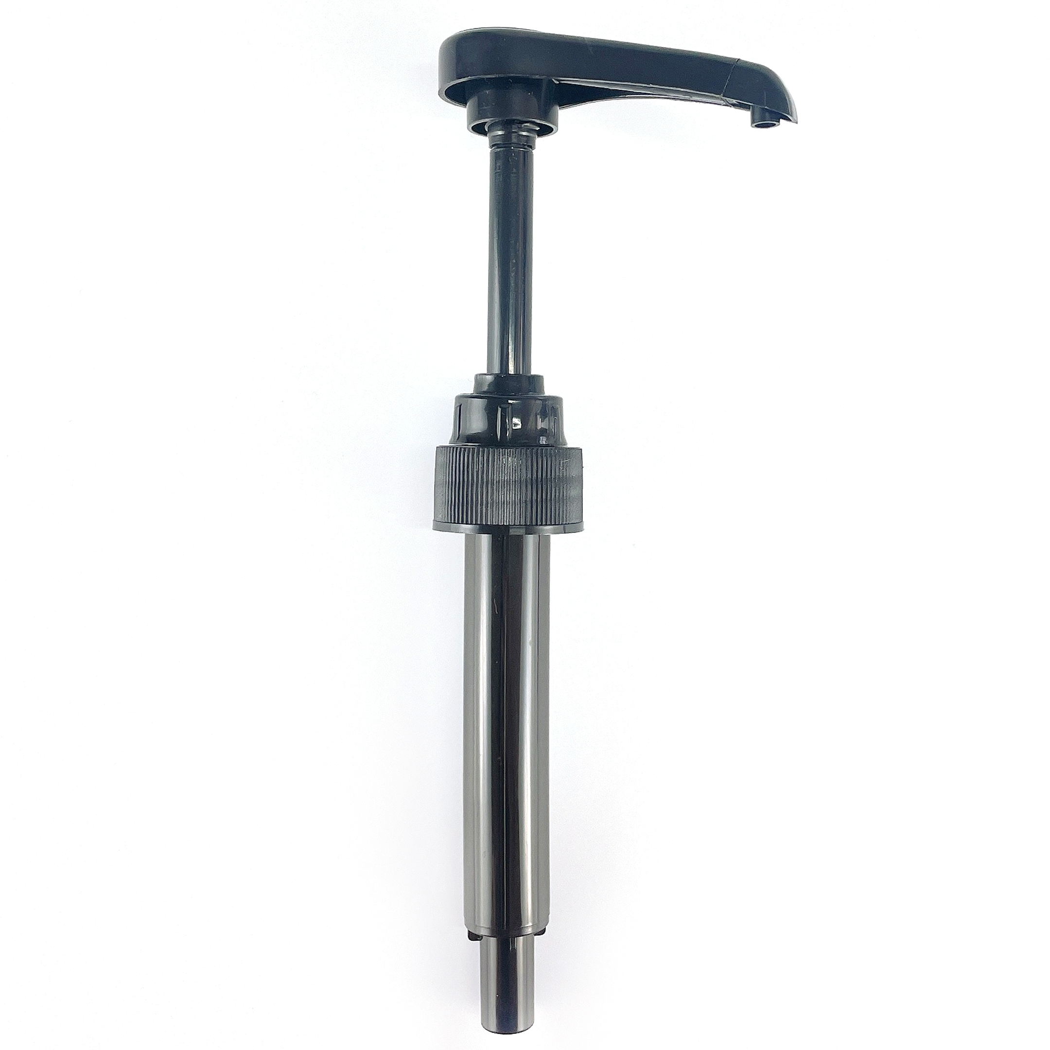 longue pompe en plastique noire de catégorie comestible de distributeur de pompe de bouteille de sirop du bec 28 410 pour le sirop