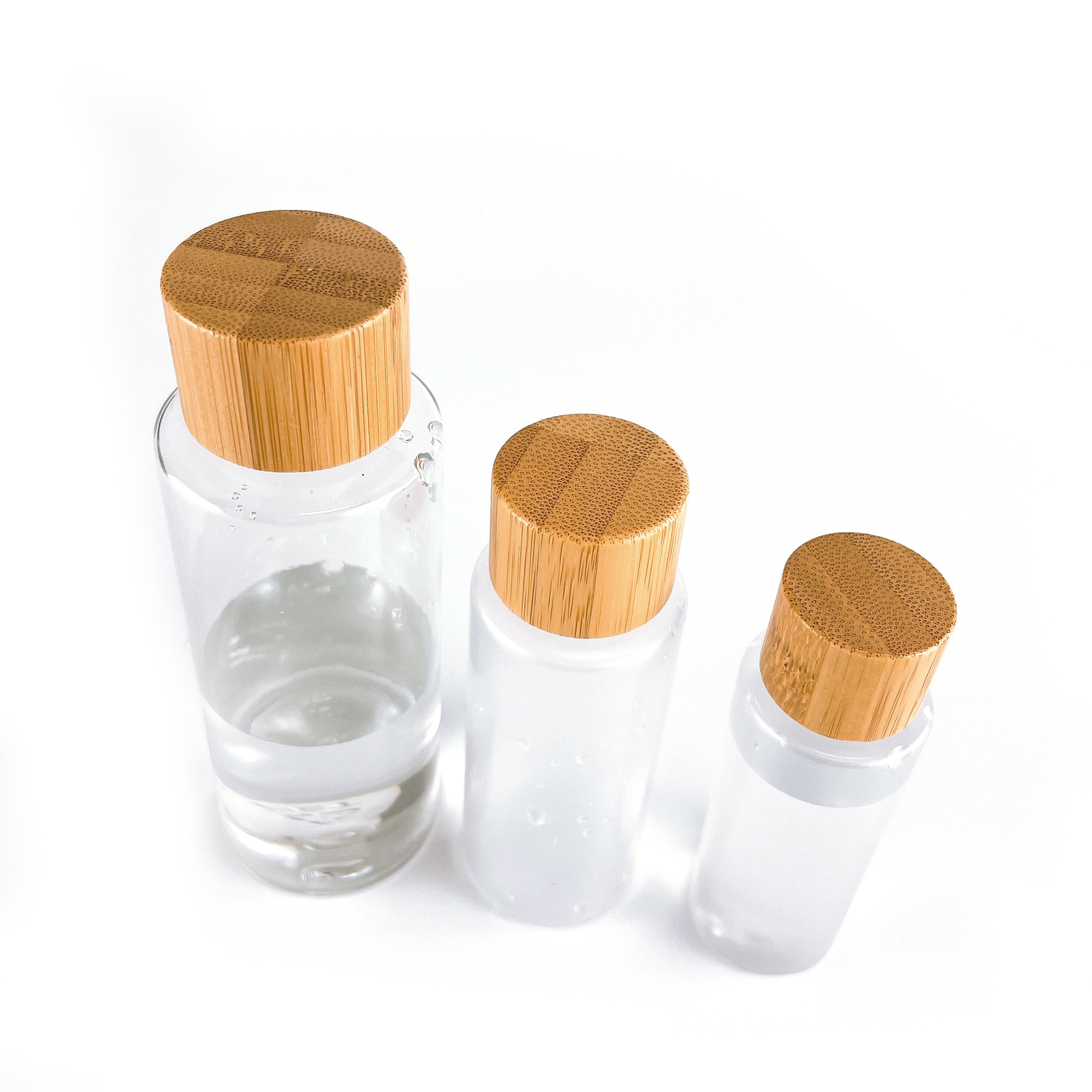 Capsule à bouchon vissable en bambou de chapeau en bois tubulaire de diffuseur de nature 18mm 20mm 24mm 28mm
