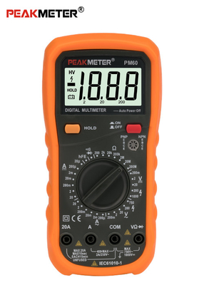 Multímetro digital Handheld do auto sem energia, verificador automático do diodo com Continiuty