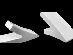 95% 99% 99.5% High Purity Al2O3 Ceramic Wear Liners Alumina Ceramic Lining Brick